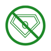 0 in superhero symbol crossed out