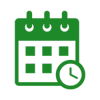 calendar with clock icon