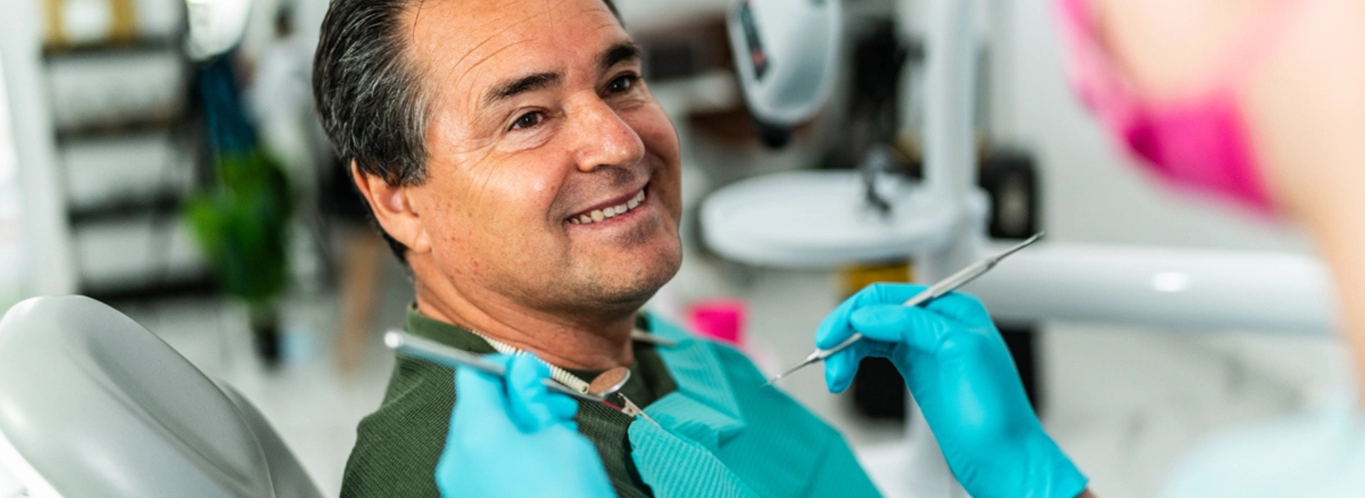 Man at Dentist