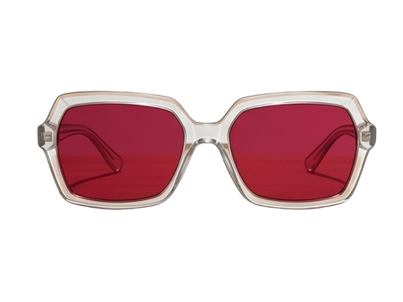 red lens sunglasses