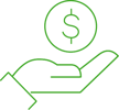 save money icon green