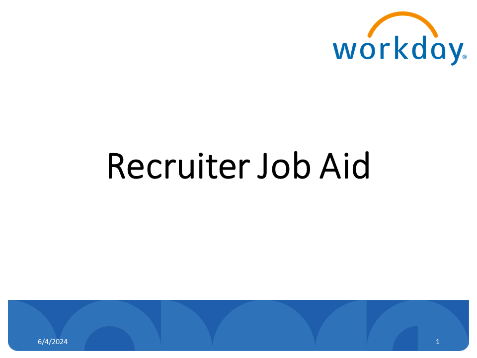 01_HR -Recruiter Job Aid