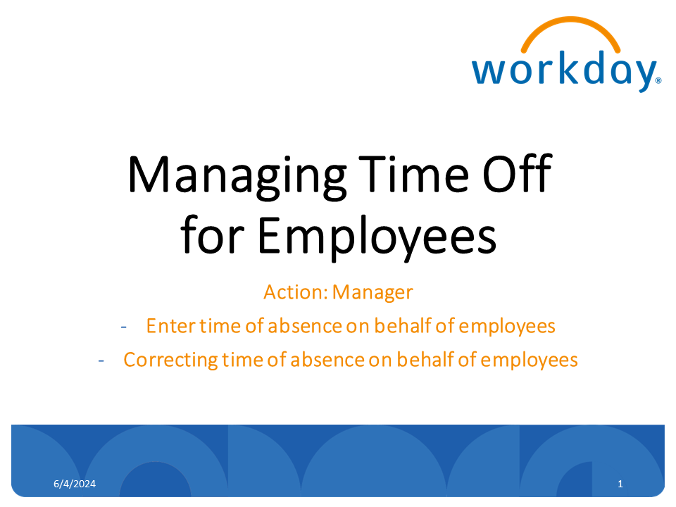 02_MANAGER - Managing Time Off for Employees