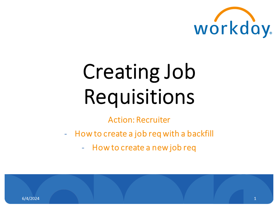 04_HR - Creating Job Req