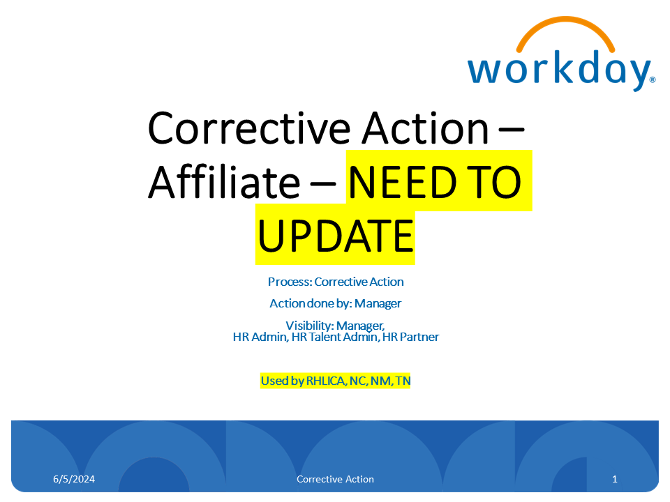 07_HR - Corrective Action Affiliate