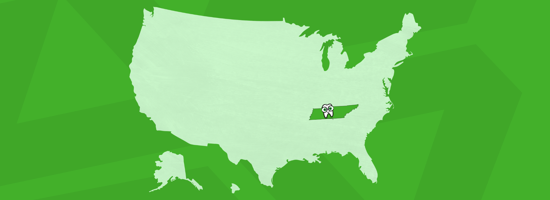 Outline of the US with Tennessee highlighted in it