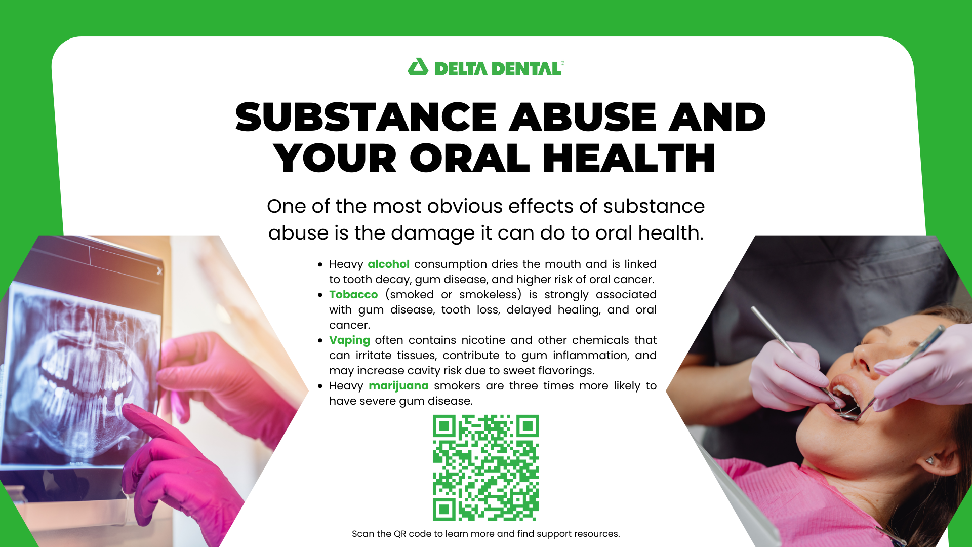 Substance abuse and oral health